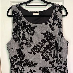 Crescent Black and White A-Line Mini Dress